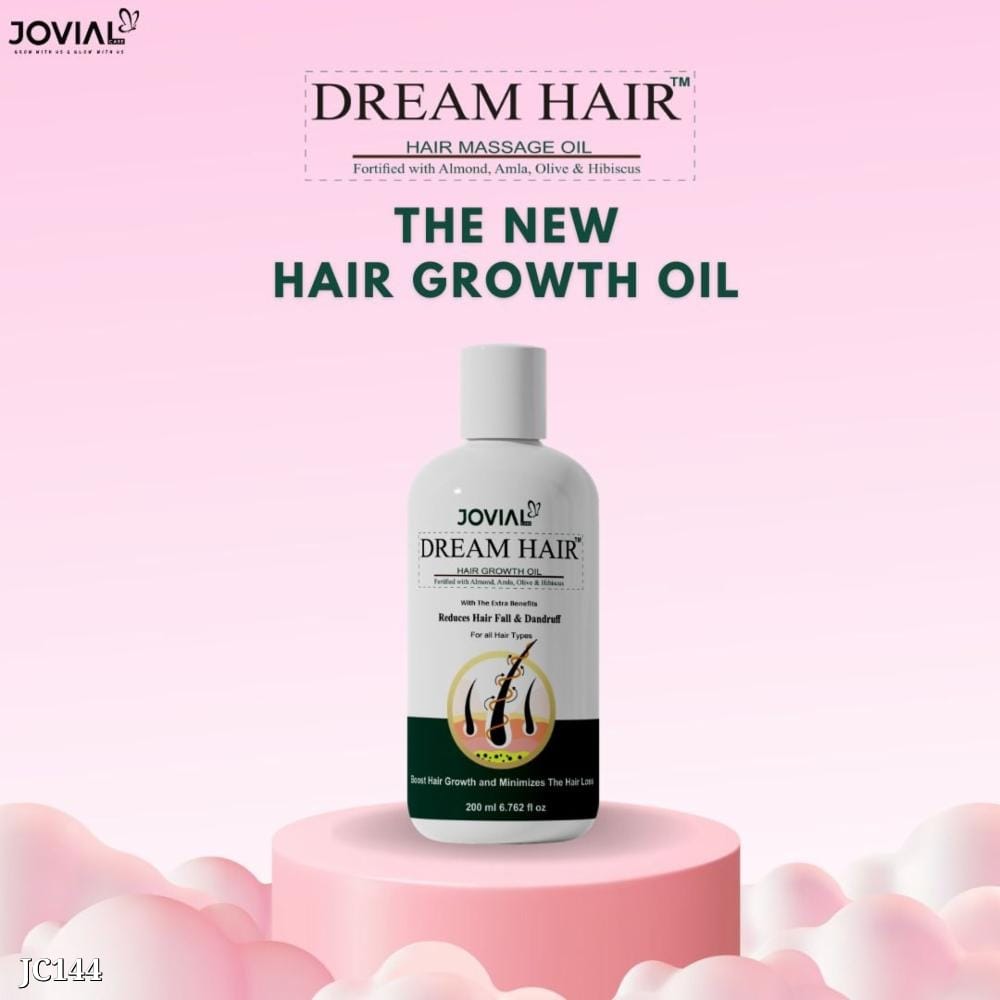 Dream Hair Growth Oil | No Breakage, No Hair Fall | 200ml | 40 Natural Ingredients | Chemical-Free Formula