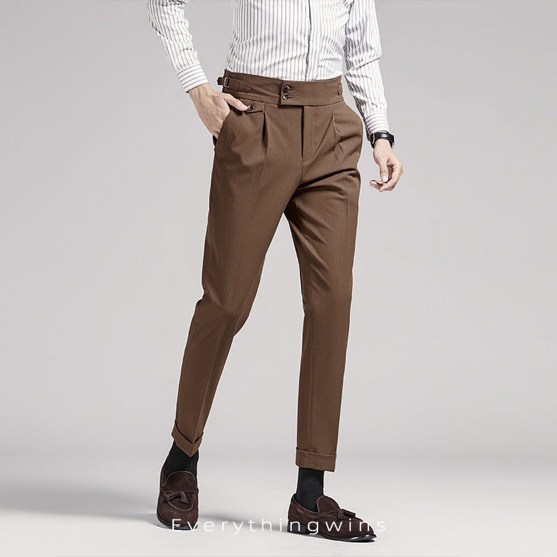 Men's Business Casual High Waist Pants