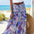 Women's Fashion Digital Print Button Skirt