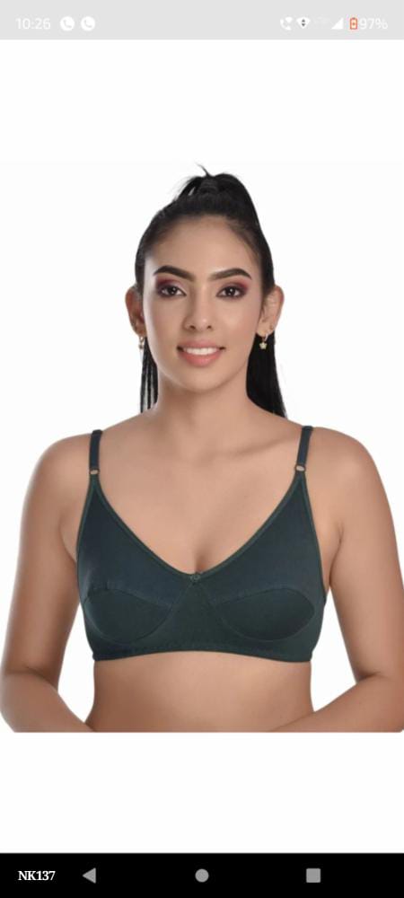 Combo Set of 6 Pure Cotton Non-Padded Bras for Women - Multi-Color, Full Coverage