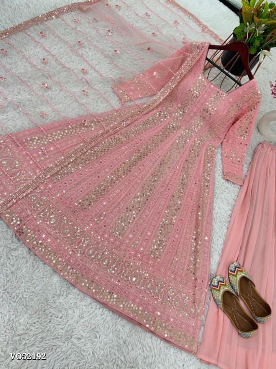 Party Wear Gown - Full Heavy Embroidery