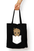 Stylish Unisex Zipper Tote Bag in White - Standard Size