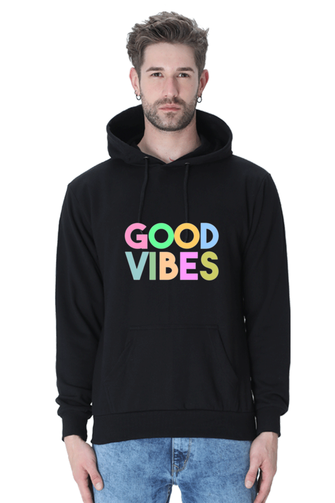 Comfortable Uni Hooded Sweatshirt in Black - Available in All Sizes & Colors14