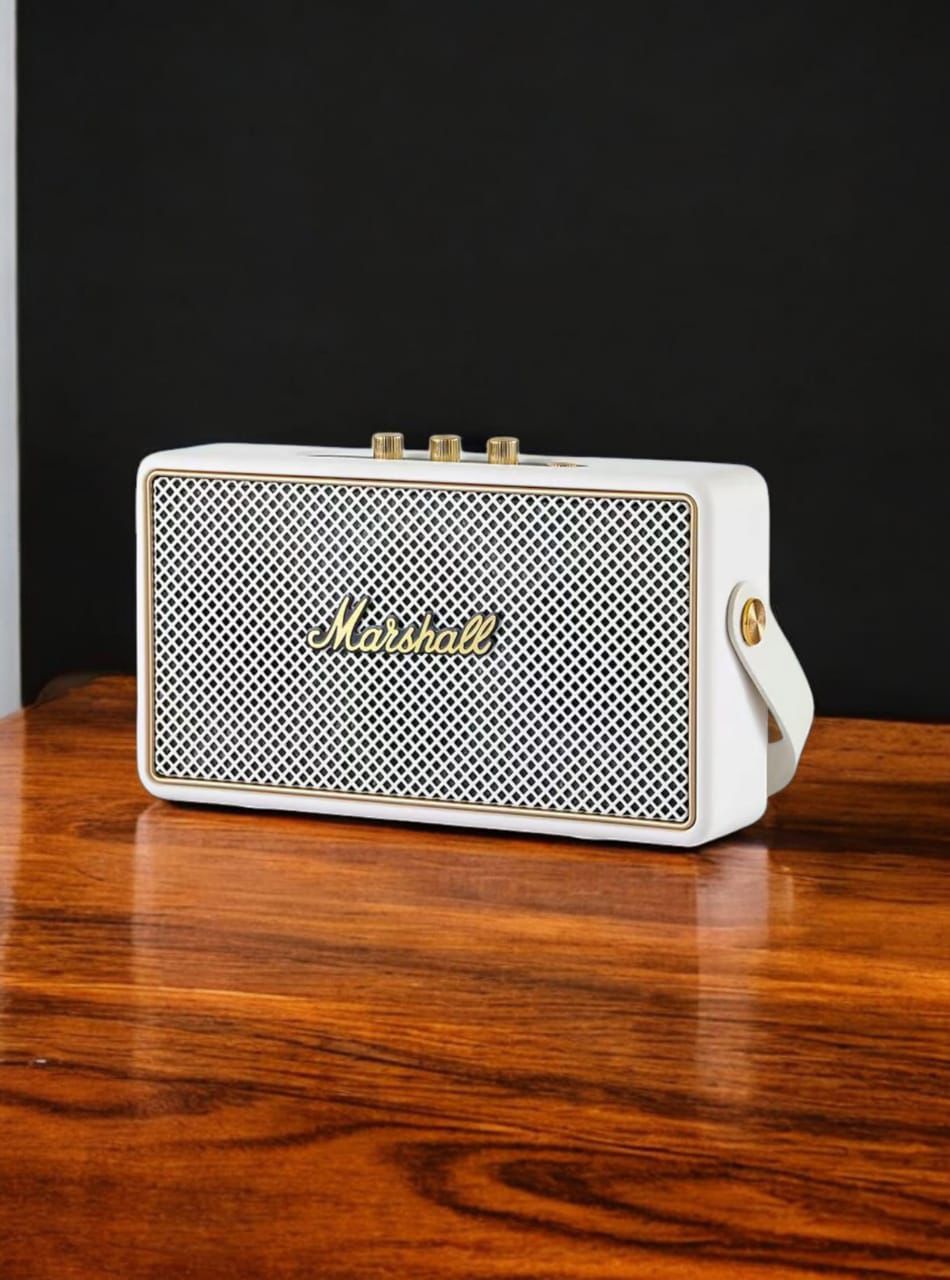 Marshall Stockwell II V2 Bluetooth Speaker – HD Sound & Long Battery  White