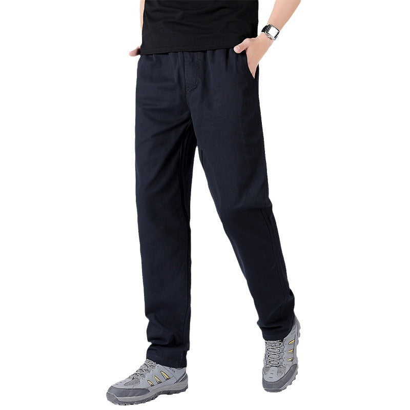 Men's Wide-leg Casual Pants Loose Plus Size Straight