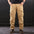 Middle-aged Straight Leg Multi-pocket Cargo Trousers