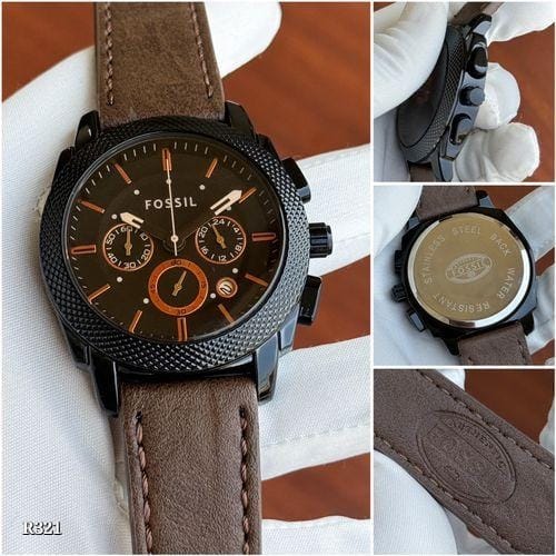 Fossil Chronograph Leather Watch - Premium Quality & Style