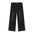 Straight Wide Leg Black Denim Fashionable Trousers