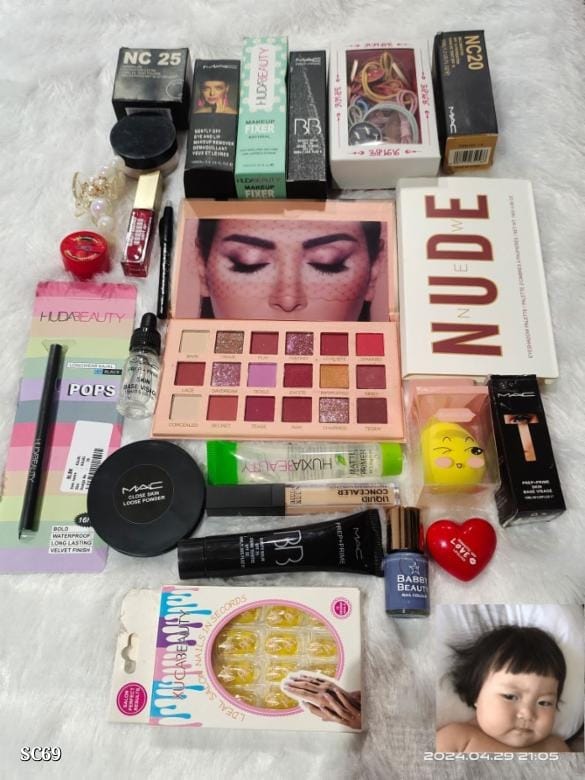 Bridal Cosmetic Combo | Huda Kajal, MAC BB Cream, Waterproof Foundation & More