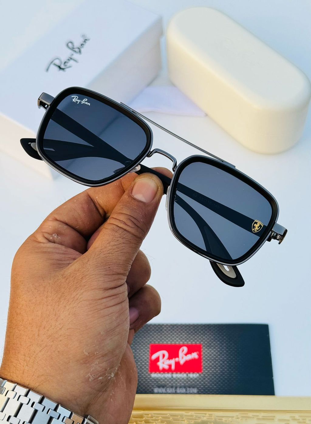 Ray-Ban Unisex Sunglasses – Premium Quality with Full Accessories 4785