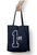 Stylish Unisex Zipper Tote Bag in White - Standard Size