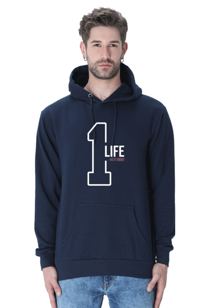 Comfortable Uni Hooded Sweatshirt in Black - Available in All Sizes & Colors15