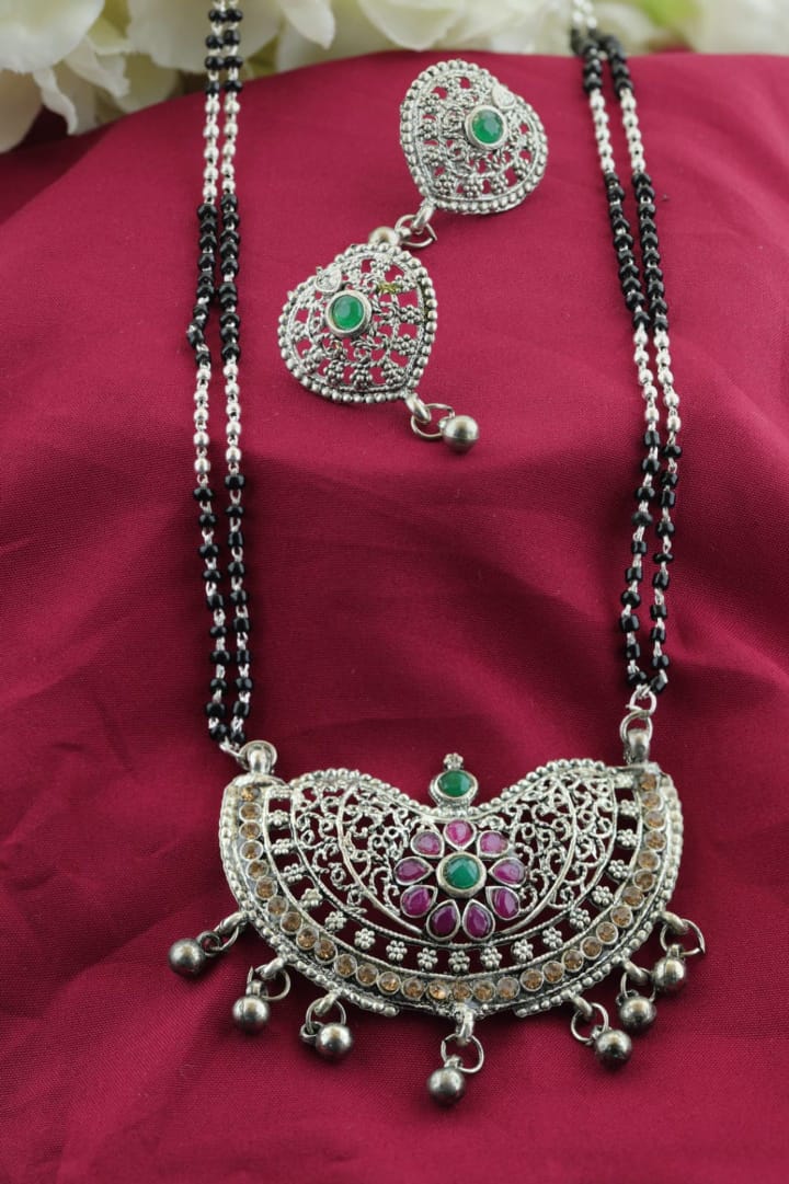 Elegant Silver Mangalsutra - Modern & Traditional s - swiftshopr.com