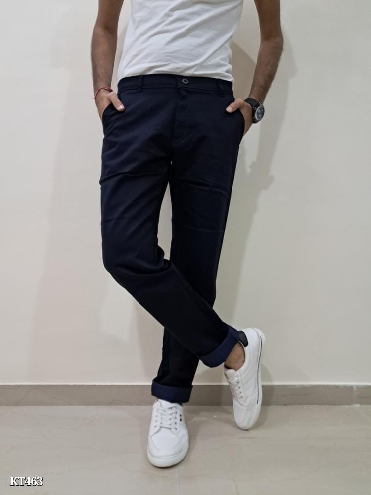 Kaulin 1001 Men's Soft Navy Blue Cotton Trouser | Premium Comfort & Style