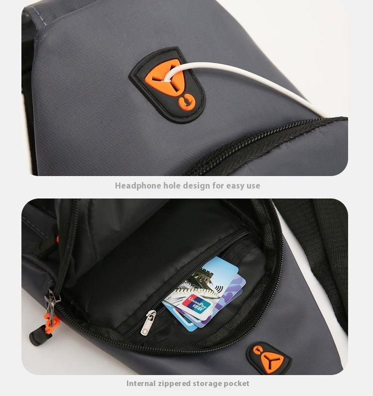 Waterproof Multi-layer Multicolor Minimalism Crossbody Bag Waist Bag