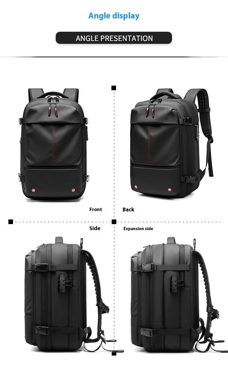 Men's Large-capacity Backpack Dry Wet Separation Anti-theft Package Business Leisure Uni Backpack