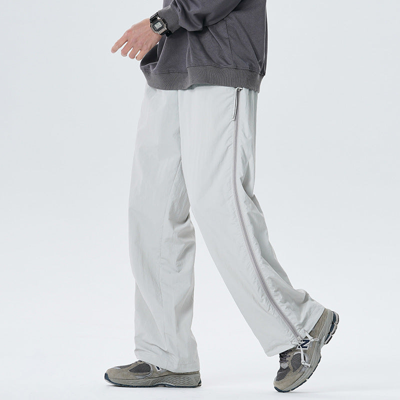 Summer American Big Straight-leg Pants Men