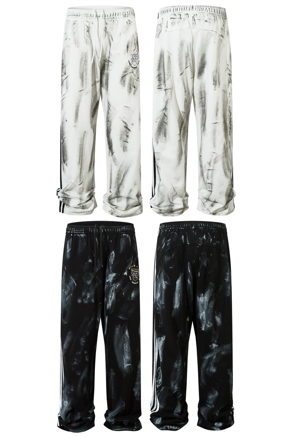 Graffiti Splash Ink Painting Casual Straight-leg Sweatpants