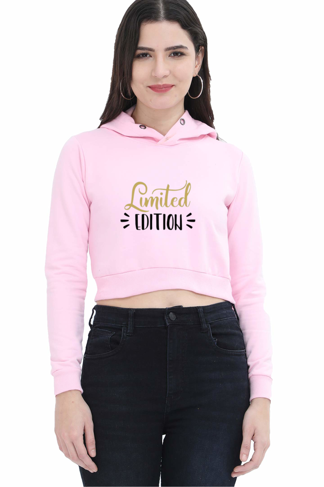 Female Crop Hoodies featherweight Baby Pink S - Trendy & Comfortable Hoodie in India