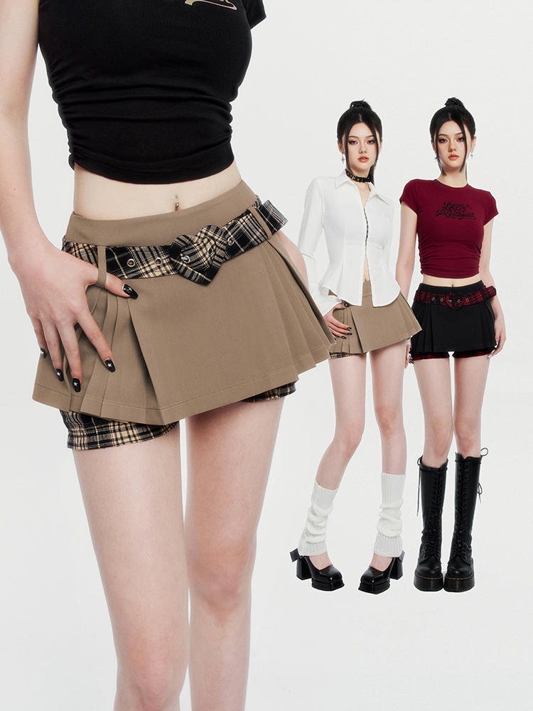 Women's Hot Girl Pleated Skirt Anti-exposure Bottom Shorts