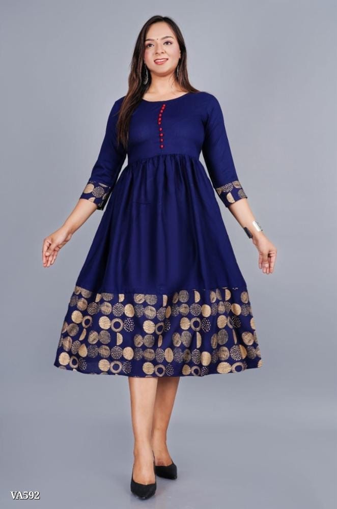 Women's Rayon Printed Kurtis