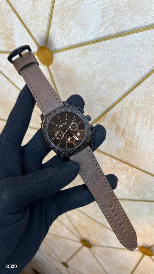 Fossil Chronograph Leather Watch - Premium Quality & Style