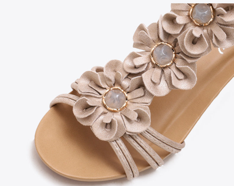 Women's Summer  Flower Roman Shoes