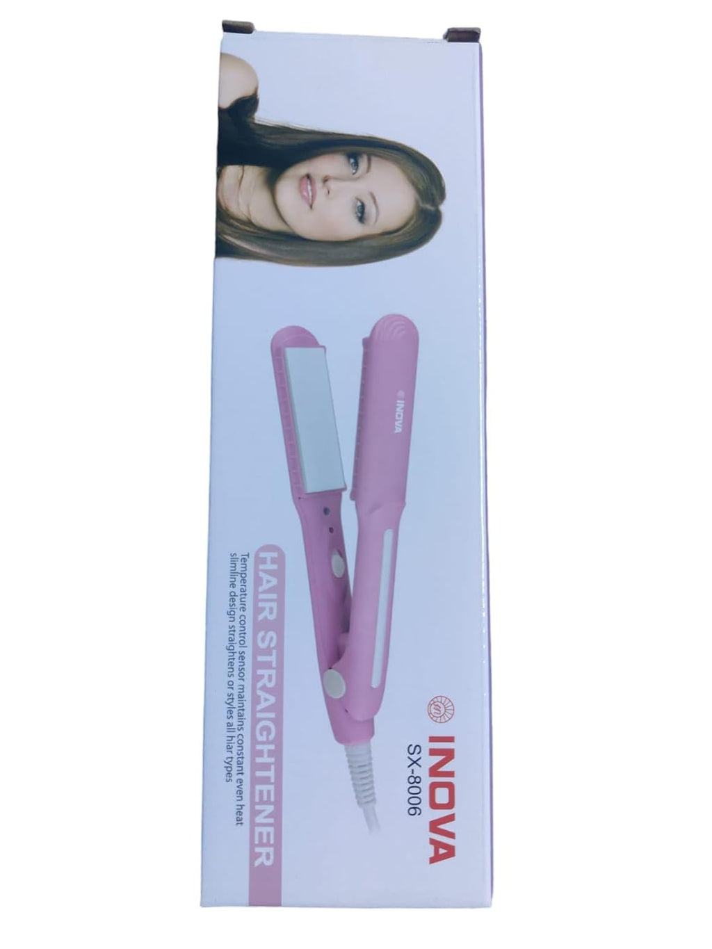 Professional Pink Hair Straightener Iron with Cable – Salon-Quality Styling at Home