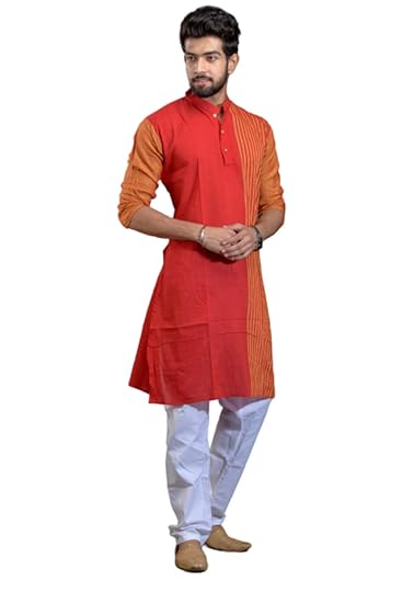 Pure Santiniketan Handloom Khadi Cotton Couple Combo Set  JM266