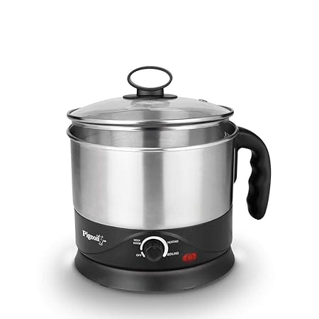 Pigeon Kessel, Multipurpose Kettle (Stainless Steel), 1.2 Litres, 600 Watts