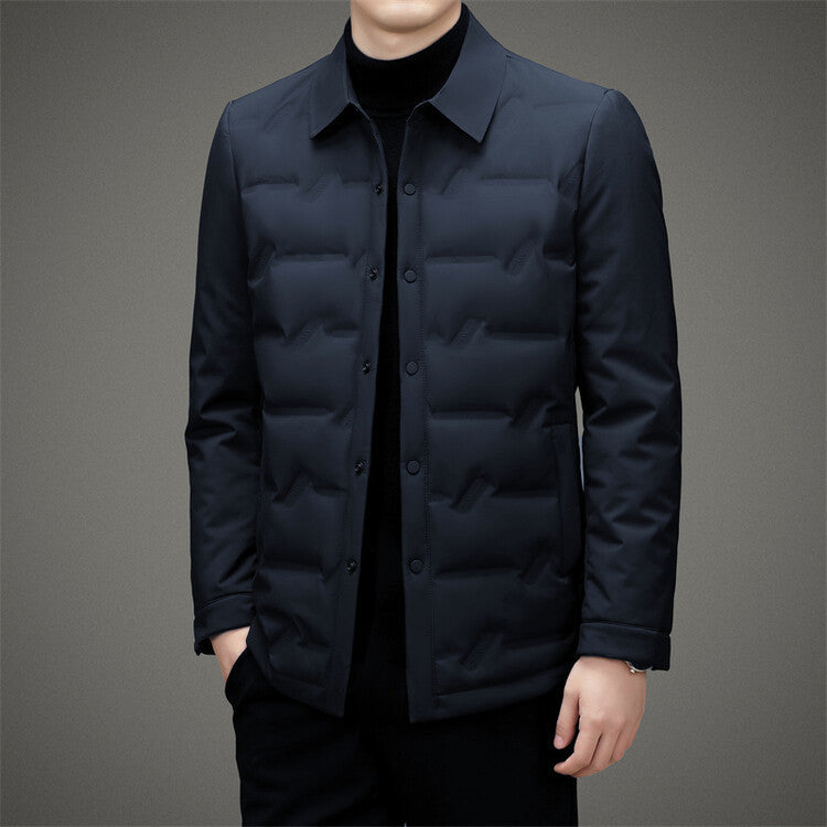 Down Jacket Winter White Duck Down Warm Men's Short Coat