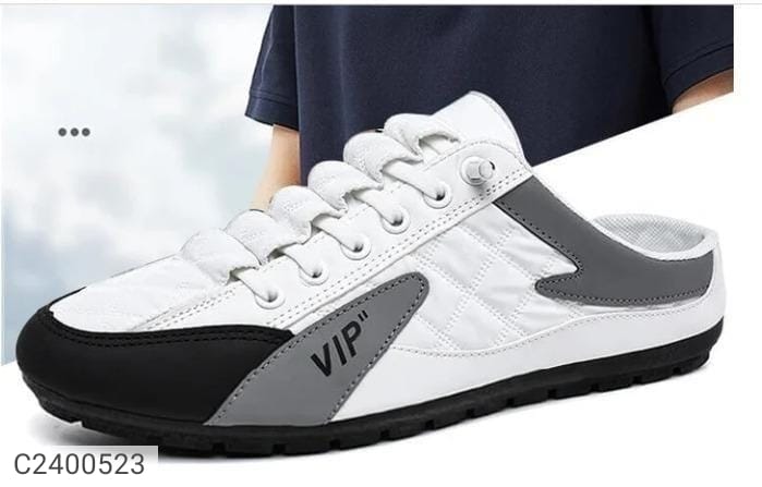 Men's White Half Casual Shoes - Stylish and Comfortable Footwear