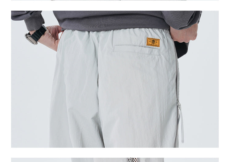 Summer American Big Straight-leg Pants Men