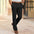 Men's Casual Suit Pants Fashion Trousers Mid Waist Straight Long Pants For Office Business Formal