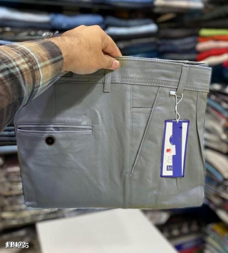 Cotton Platted Formal Trousers for Men | Elegant & Comfortable Fit