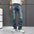 Multi-Pocket Workwear Jeans Men's Loose Large Size Trousers