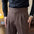 Men's Versatile Italian Button Gorkha District High Waist Straight Drooping Trousers