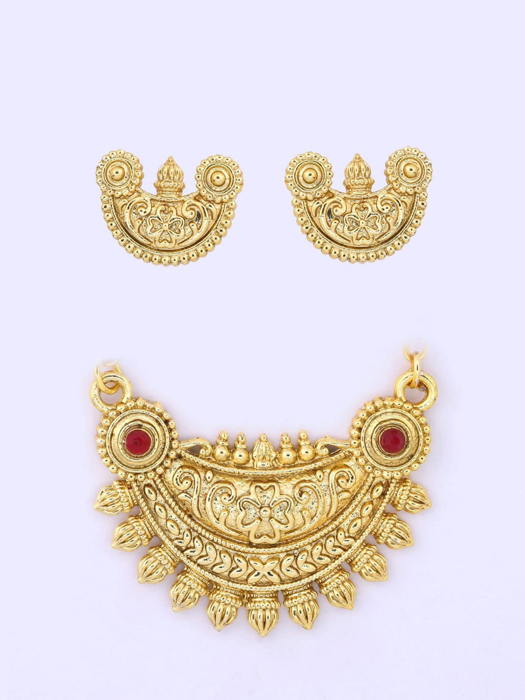 Exquisite Golden Pendants in India - Elegant and Timeless Jewelry (total 2 piece)