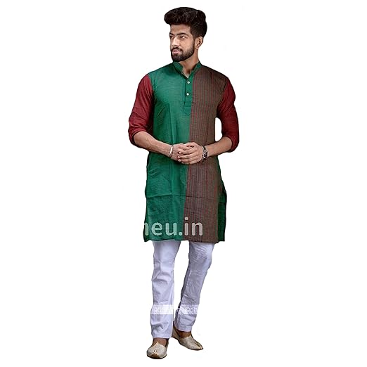 Pure Santiniketan Handloom Khadi Cotton Couple Combo Set  JM220