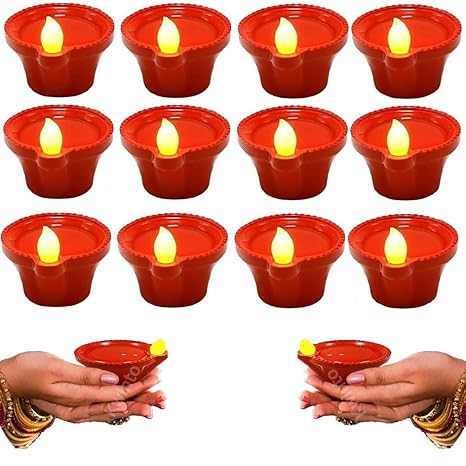 Flameless & fogless Decorative Water Sensor Electric LED Diyas