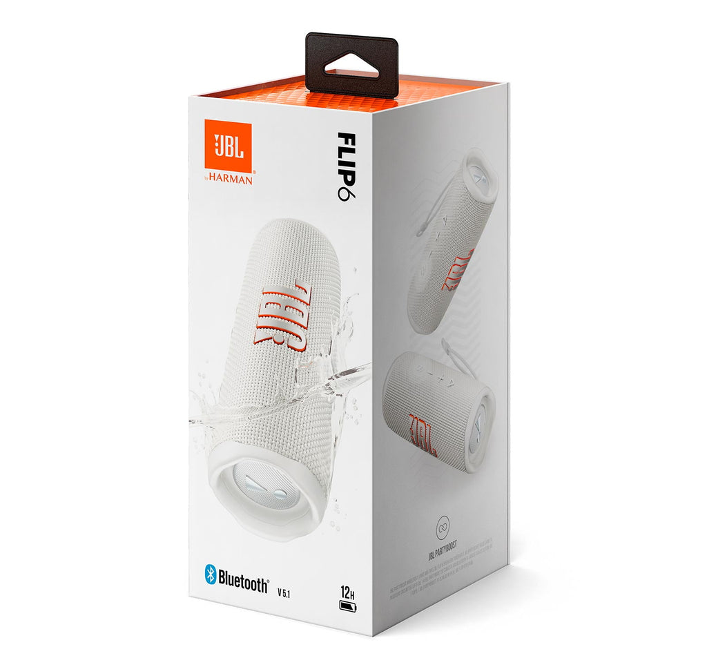 JBL Flip 6 Bluetooth Speaker White Color