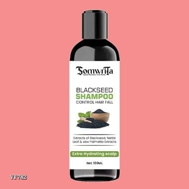 SOMWRITA Pure & Natural Blackseed Shampoo for Shine & Luster | Hair Fall Control & Growth - 100ml