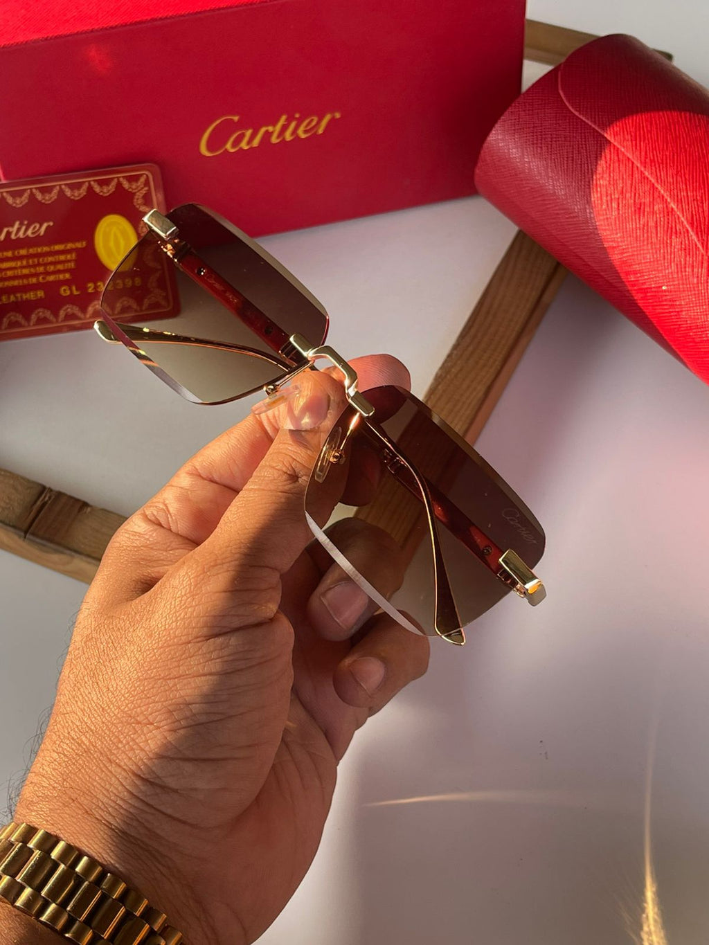 Cartier Sunglasses | Honey Singh Edition Unisex Model – Premium Frame & Full Accessories 12471