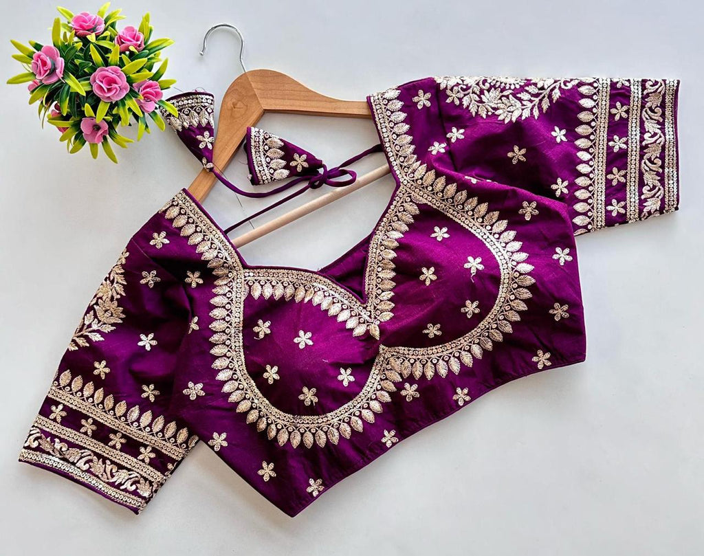 ❤️ Royal Jodha Style Bridal Blouse in India - Luxurious Wedding Attire ♥️