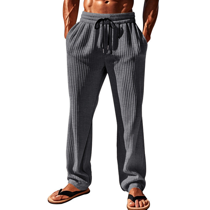 Men's Casual Baggy Straight Trousers