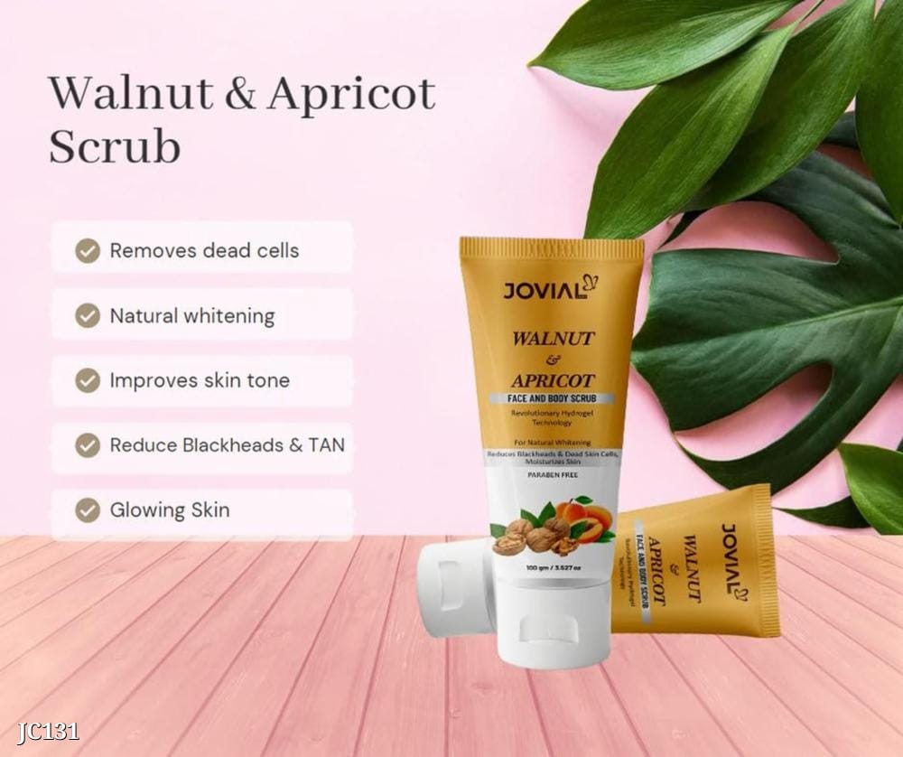 Apricot Face and Body Scrub Pack of 2 | 100gm Each | Exfoliating Scrub