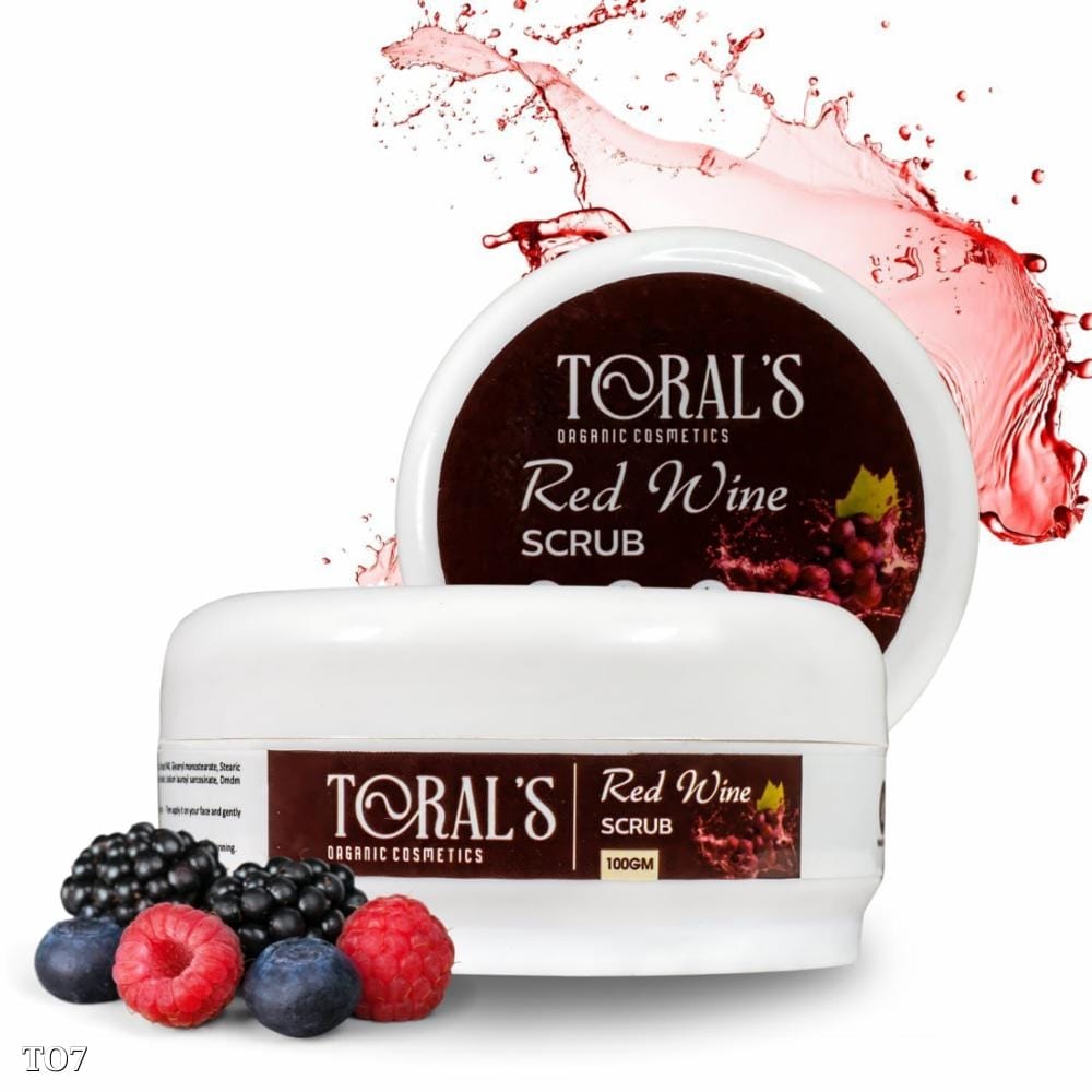 Toral's Red Scrub | Exfoliation, Antioxidants & Radiant Skin | Youthful Glow Formula