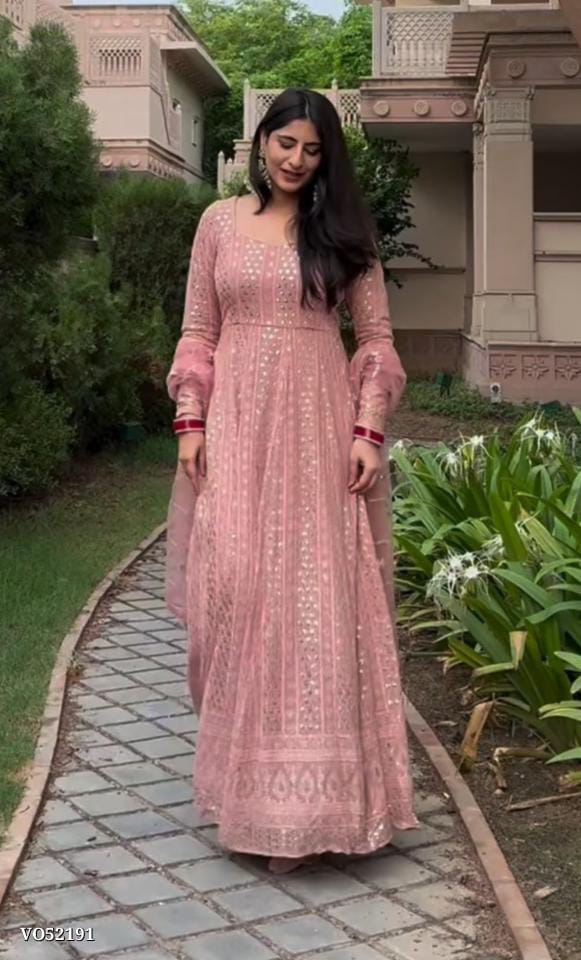 Party Wear Gown - Full Heavy Embroidery