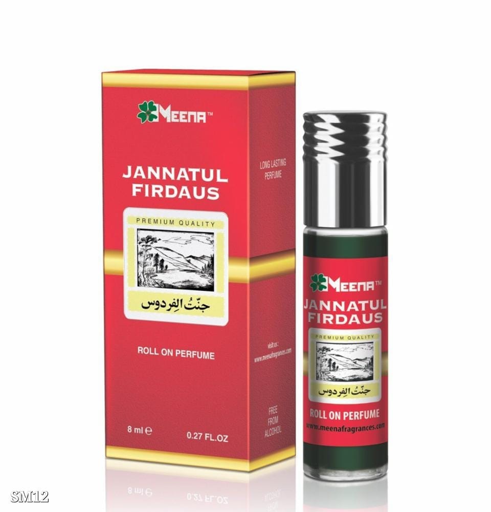 Jannat Ul Firdaus Roll-On Attar by Meena – Long Lasting 6ml Fragrance