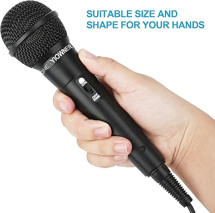 Point Zero Dynamic Vocal Microphone Handheld Microphone with ON/Off Switch 6.5mm Jack Microphone